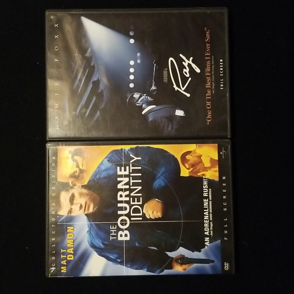 2 DVD's very good condition Ray and Born Identity